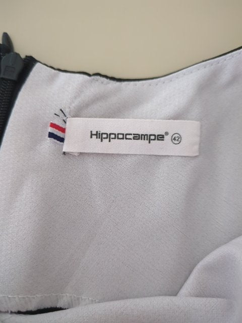 Robe d'été Hippocampe - Fr 42 - Blanc - Coquelicot