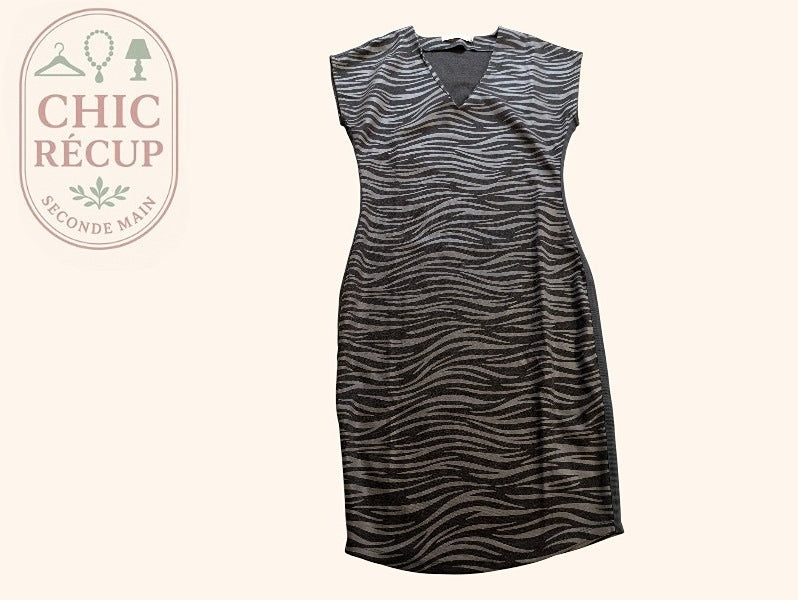 Robe Midi Aaiko - M - Gris - Shbad-100
