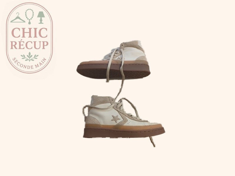Baskets - Converse - 38 - Crème - Sthas-06