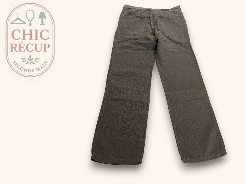 Jeans Coupe Droite Celio - L - Kaki - Qubur-14