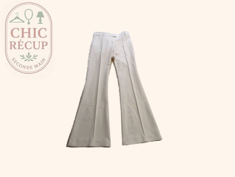Pantalon large - Bel Air - 34 - Blanc - Planet