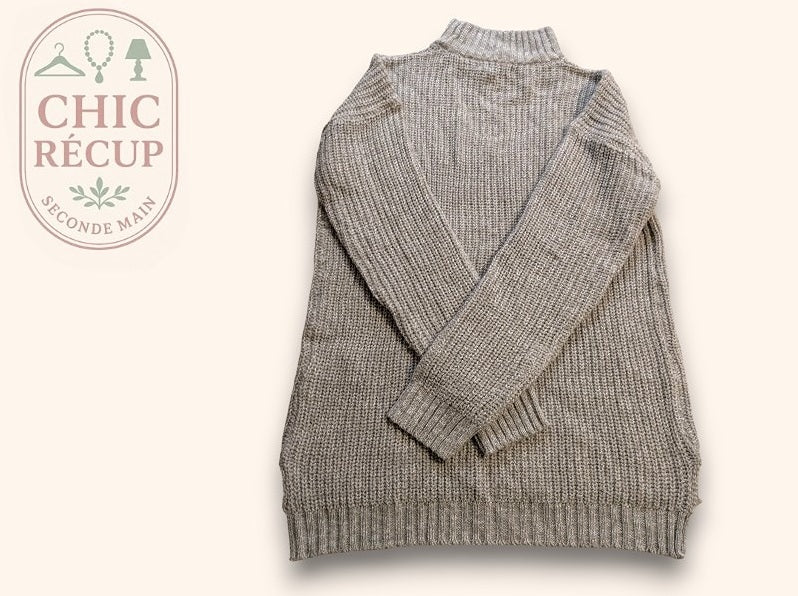 Pull Col Roule Jennyfer - S - Gris - Chpav-24