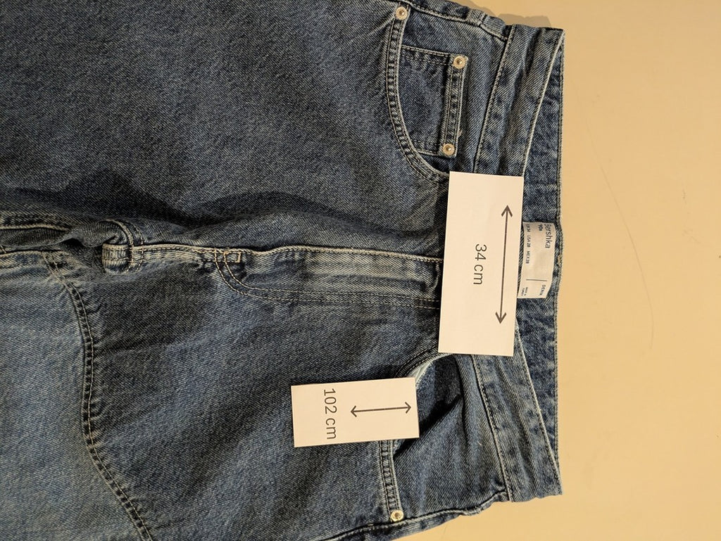 Jeans Evase Bershka - 34 - Bleu - Shbad-109