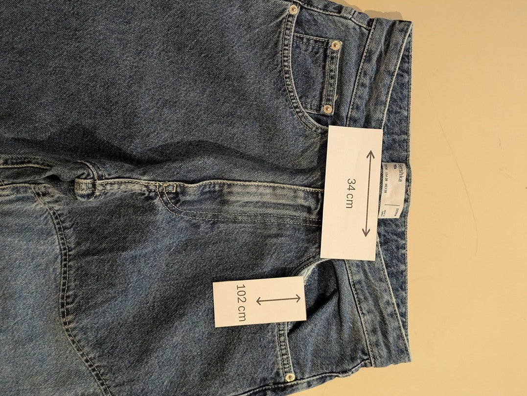 Jeans Evase Bershka - 34 - Bleu - Shbad-109