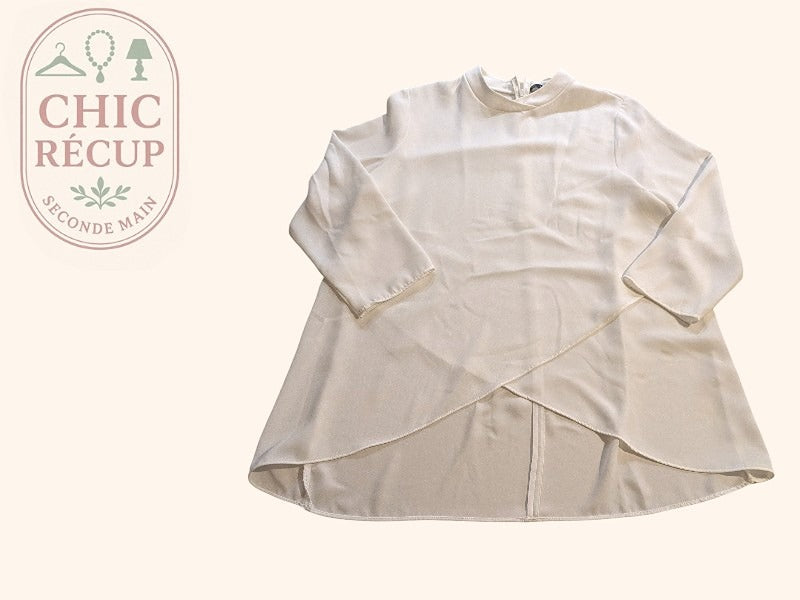 Blouses 3/4 Zara - M - Blanc - Shbad-49