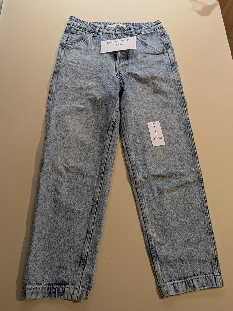Jeans Coupe Droite Mng - S - Bleu Clair - Malab-6