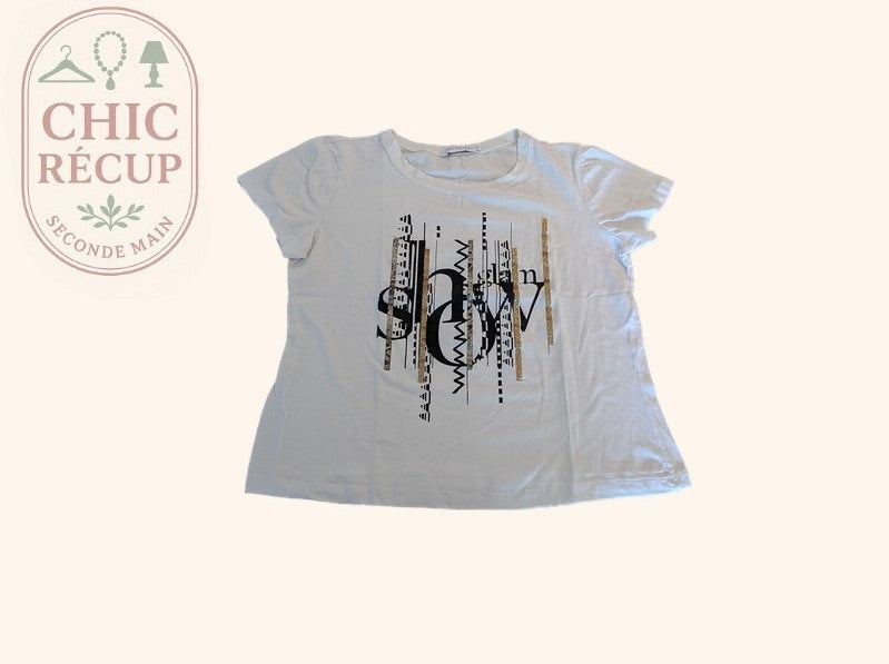 T-shirt Lolaliza - 44 - Blanc - Myfed-156