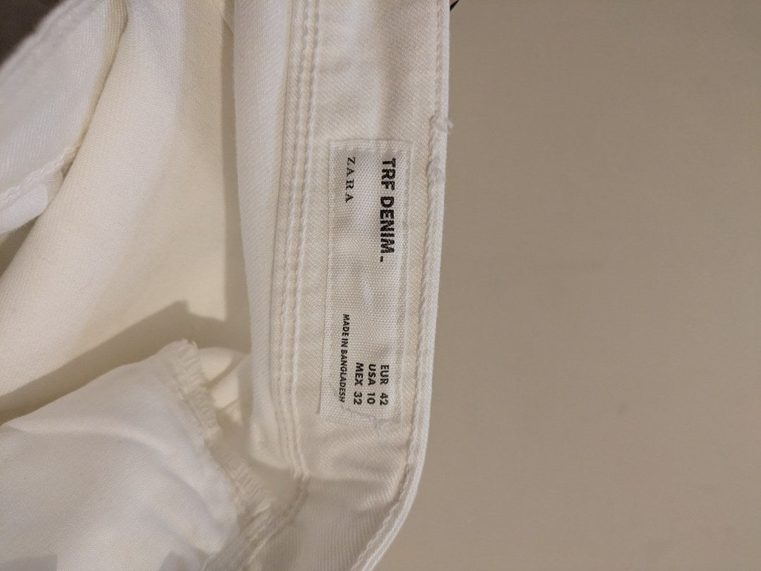 Jeans Skinny Zara - 42 - Blanc - Paval-62