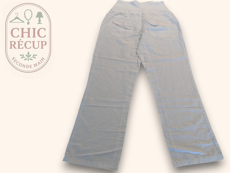 Pantalon Maternité C&a - 38 - Blanc - Erbul-105