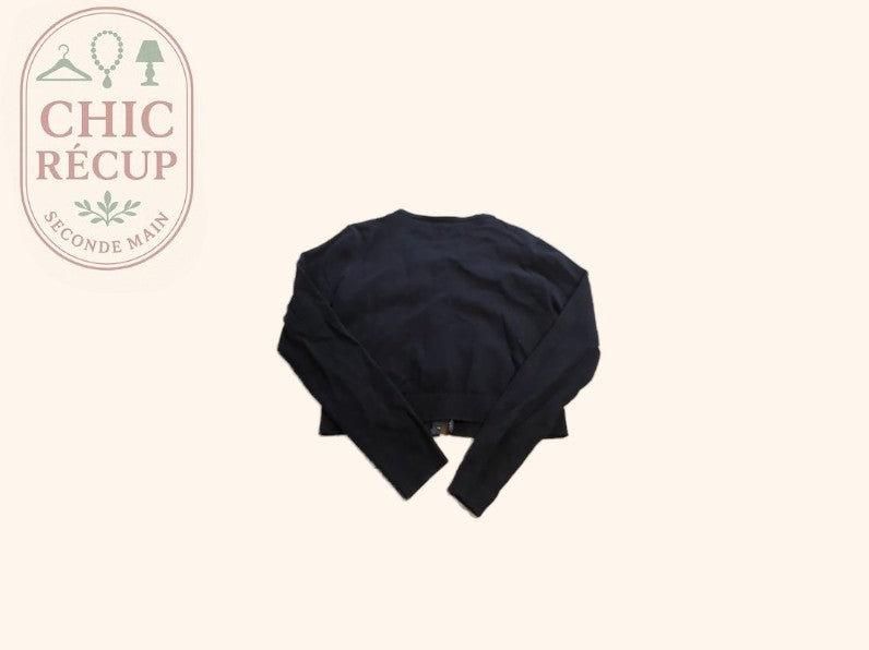 Cardigan - Sweewë - S - Noir - Fregl-08