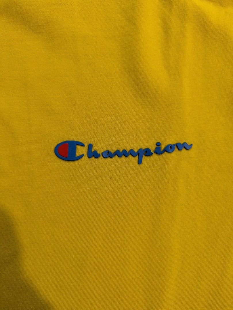 T-shirt Unis Champion - L - Jaune - Thgag-14