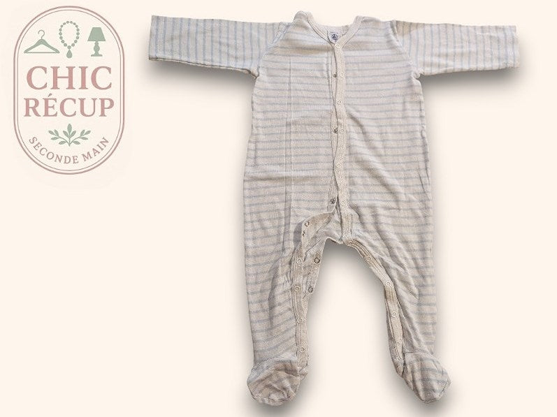 Pyjama bébé rayé Petit Bateau 12m