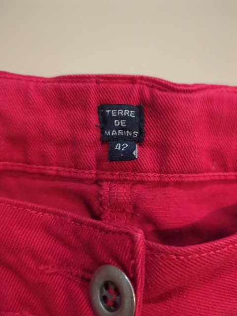 Jeans Court - Terre De Marins - 42 - Rouge - Qubur-133