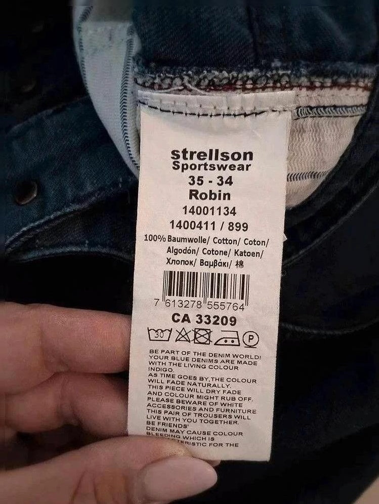 Jeans Coupe Droite Strellson - L - Bleu - Ayzan-14
