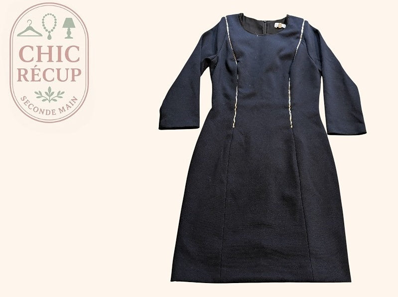 Robe Midi Claudie Pierlot - S - Marine - Joghi-14