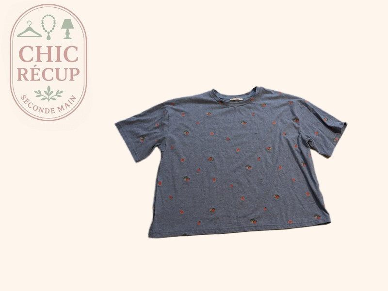 T-shirt Rue Mazarine - M - Bleu - Labag-213