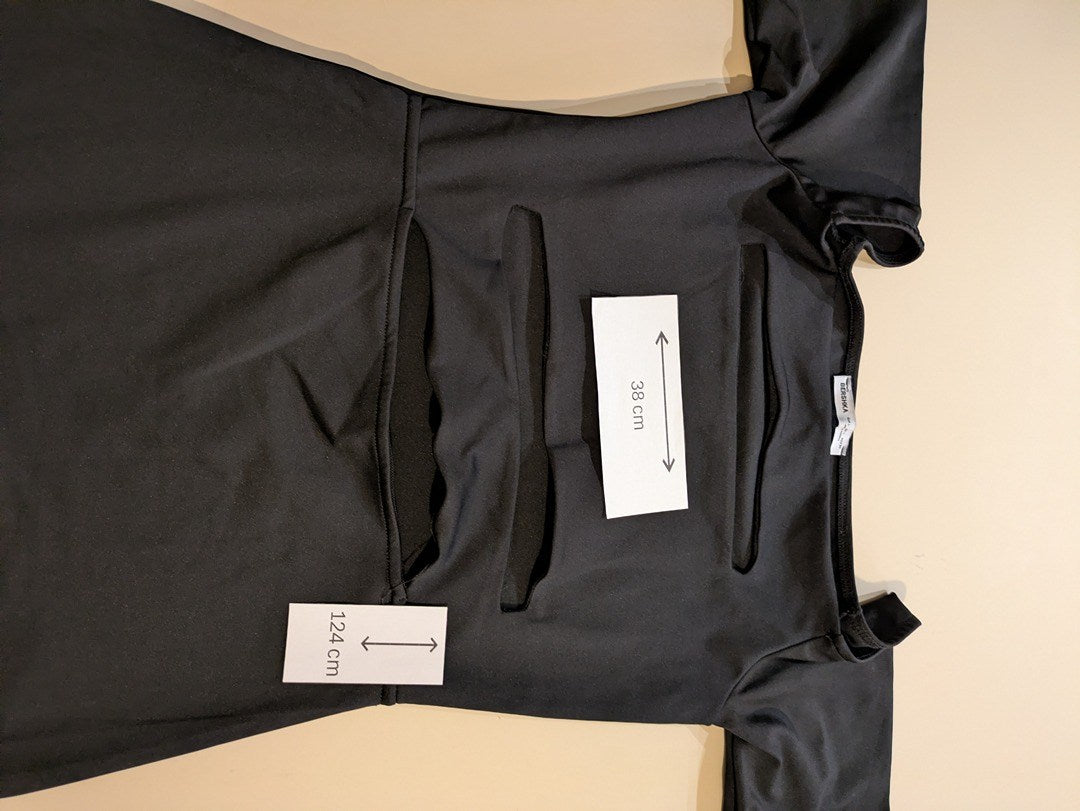 Robe Longue Bershka - L - Noir - Evvio-61