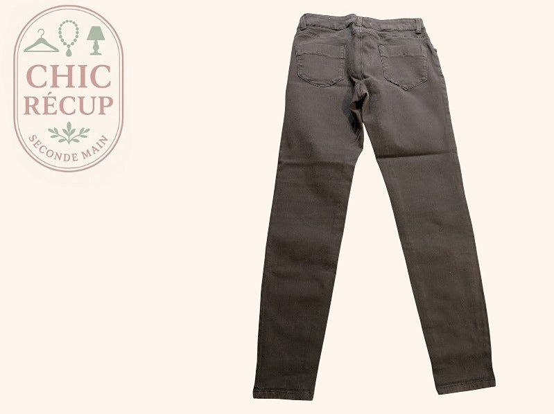 Jeans Skinny Zara - 40 - Marron - Paval-55