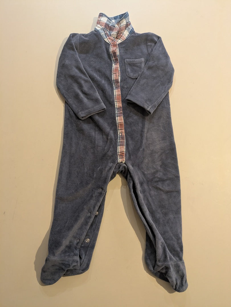 Pyjamas Une Piece Tape à l'œil - 18-24 Mois - Gris - Erbul-88