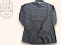 Chemise à carreaux Mango - Xs - Noir & Bleu - Malab-2