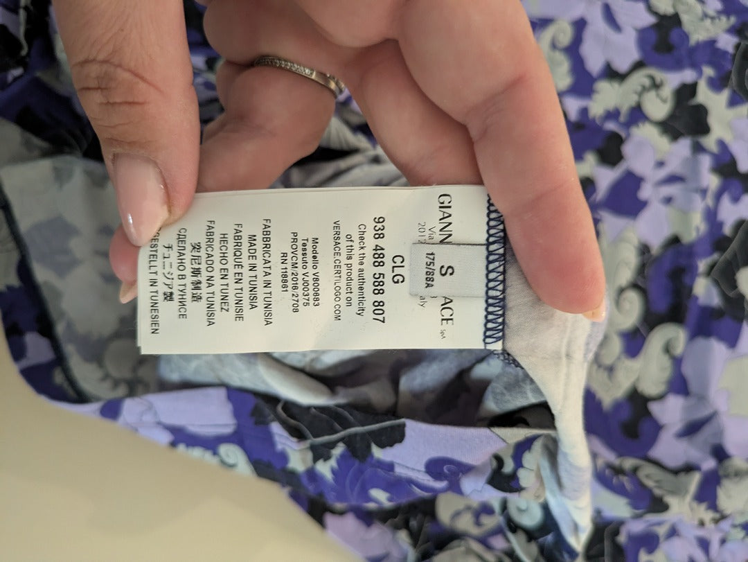 T-shirt Imprimé Versace Collection - S - Violet - Thgen-117