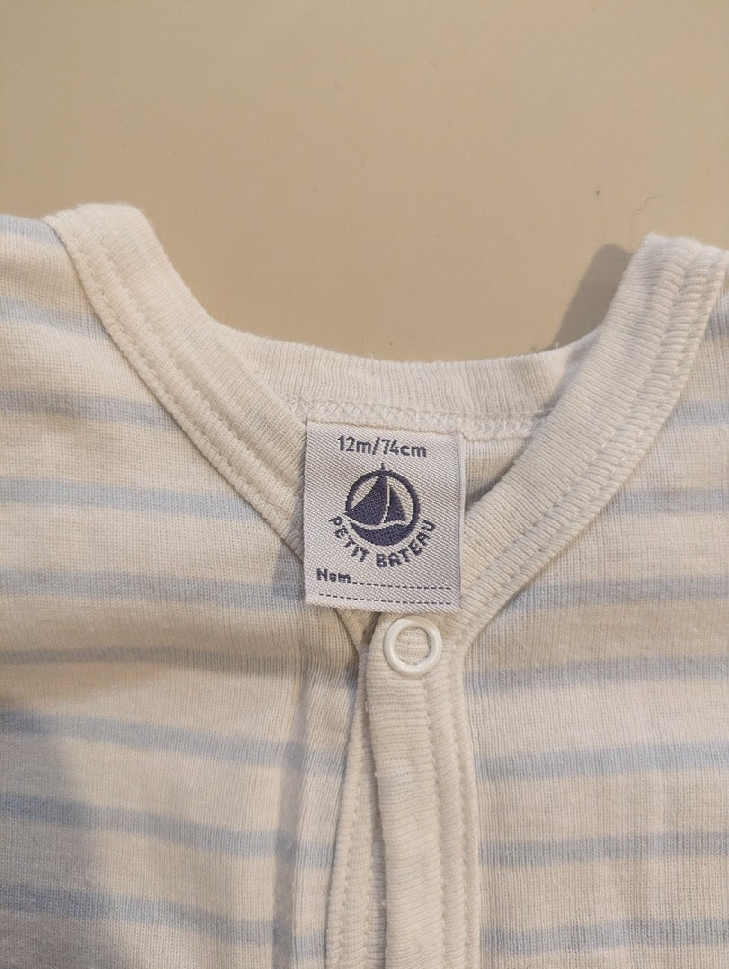 Pyjama bébé rayé Petit Bateau 12m