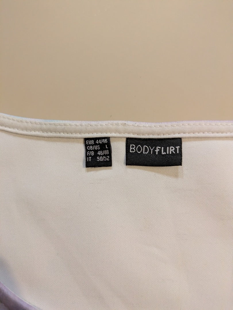 Robe d'été Bodyflirt - L - bleu - sans manches aquarelle