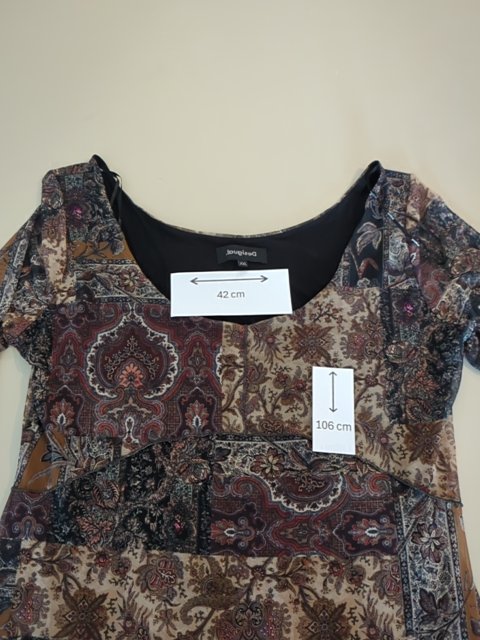 Robe Longue - Desigual - Xxl - Marron - Sasch-30