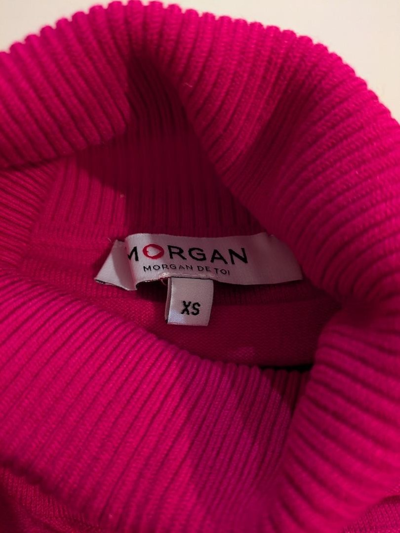 Pull Morgan - Xs - Rose - Col Roulé