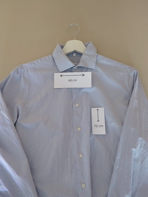 Chemise Seidensticker - M - Bleu clair - Slim