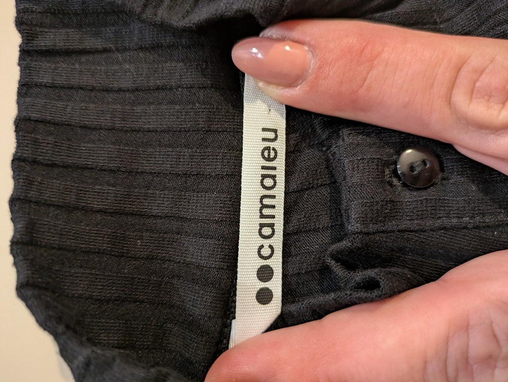 Pull Col Roule Camaïeu - M - Noir - Brhal-32