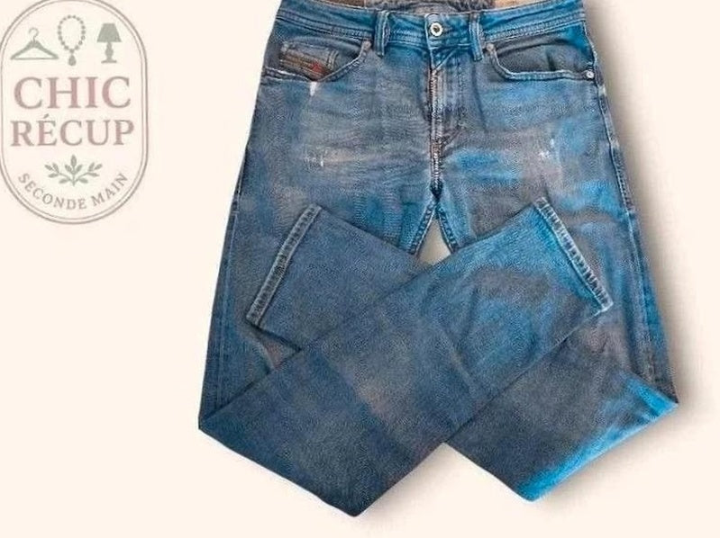 Jeans Coupe Droite Diesel - M - Bleu - Ayzan-3