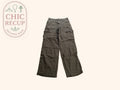 Pantalon Jambes Larges Divided - 38 - Kaki - Evvio-51