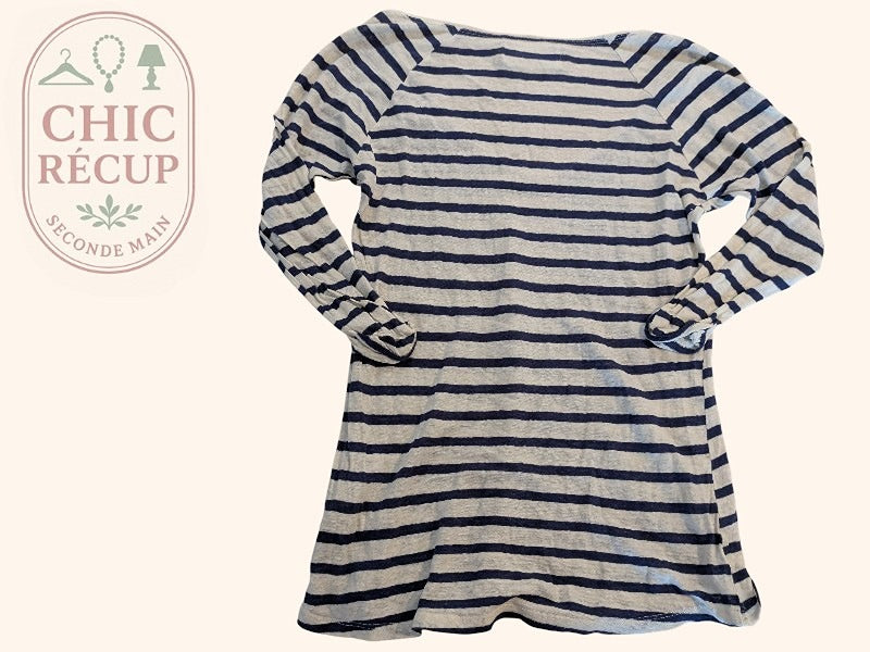 Blouse ¾ Zara - M - Blanc - Anbou-14