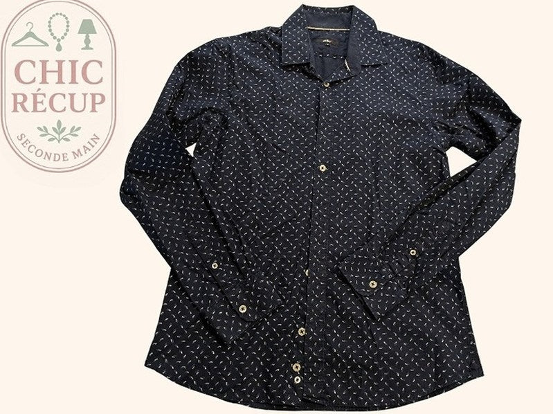 Chemise Unies Celio - M - Marine - Malat-30