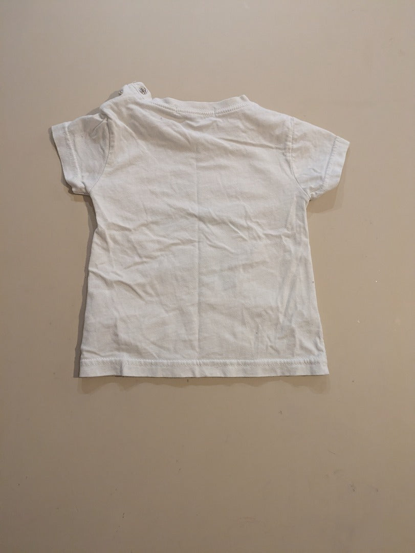 Ensemble bébé 12m coton t-shirt et pantalon à carreaux