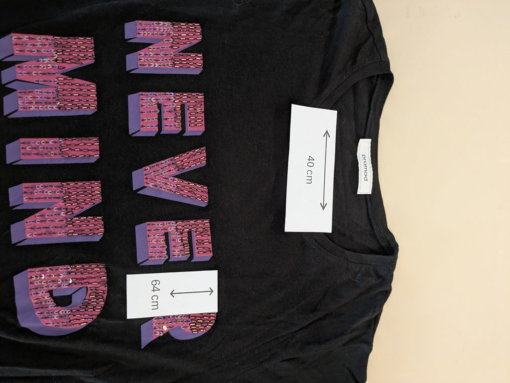 T-shirt Promod - Xl - Noir - Never Mind
