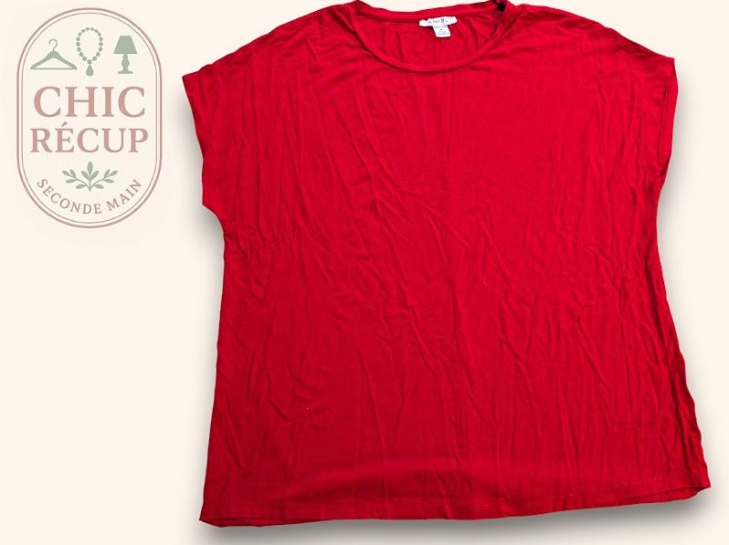 T-shirt Amisu - M - Rouge - Chpav-108