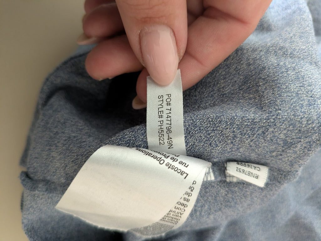 Polo Lacoste - S - Gris Bleu - Saaug-06