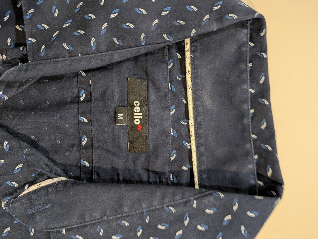 Chemise Unies Celio - M - Marine - Malat-30
