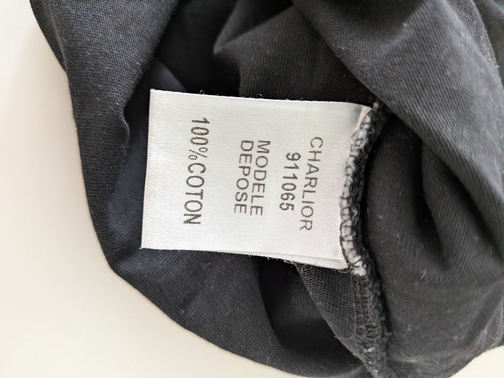 T-shirt col V Charlior - S - Noir - 911065