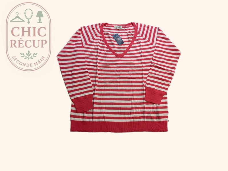Pull Col V Ralph Lauren - Xl - Rouge - Labag-188