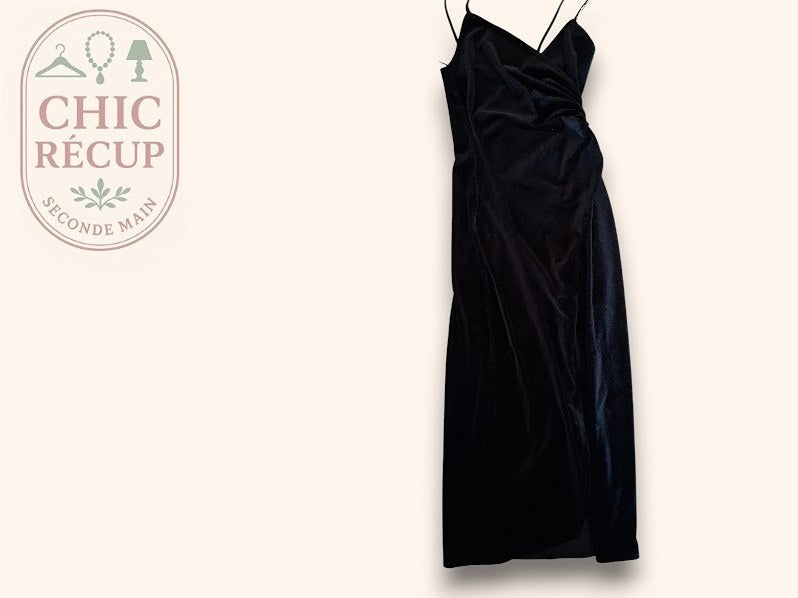Robe Longue Zara - S - Noir - Lerom-04
