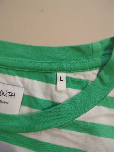 T-shirt Rayé - Teddy Smith - L - Vert - Fregl-50