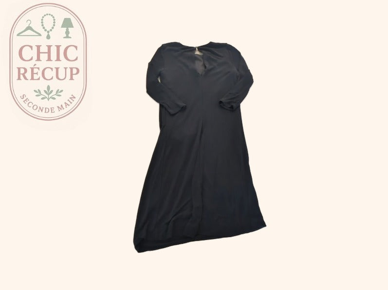Robe Midi - Massimo Dutti - Xs - Noir - Sthas-19