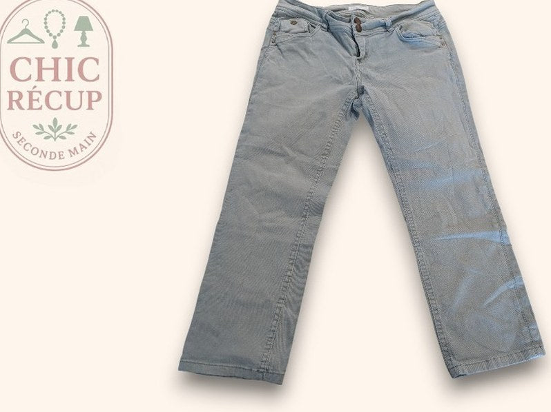 Jeans Court Promod - 38 - Menthe - Qubur-115