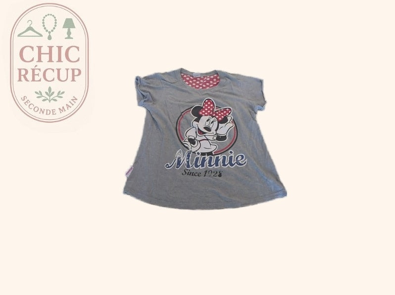 T-shirt - Secret Possessions - M - Gris - Minnie Disney