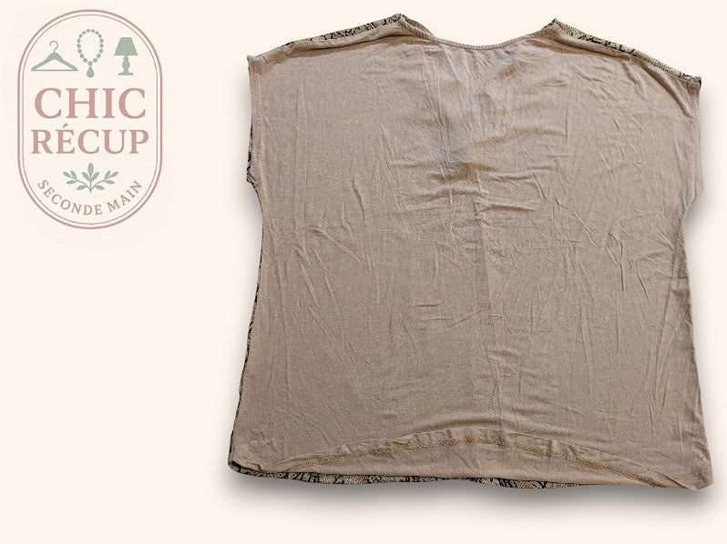 Blouse Camaïeu - M - Beige - Qubur-98