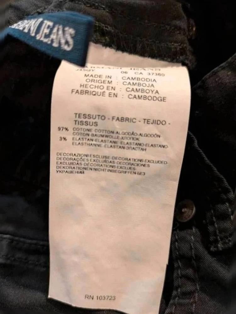 Jeans Coupe Droite Armani Jeans - M - Noir - Phleg-11