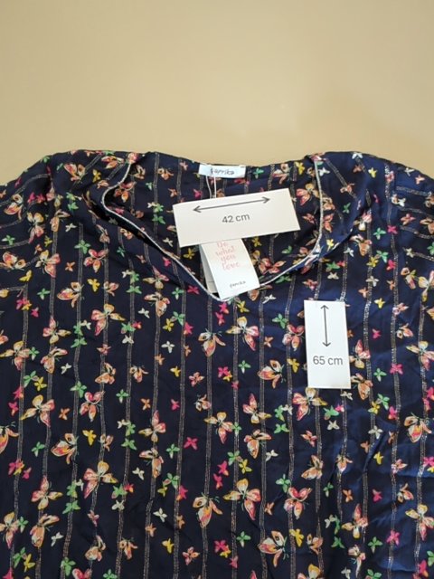 Blouse - Paprika - Fr 36 - Marine - Sasch-12
